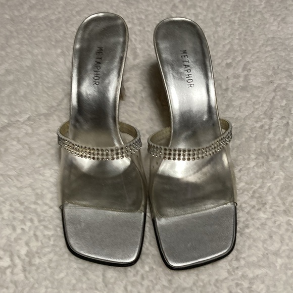 Metaphor Clear Plastic Heels - Picture 2 of 4